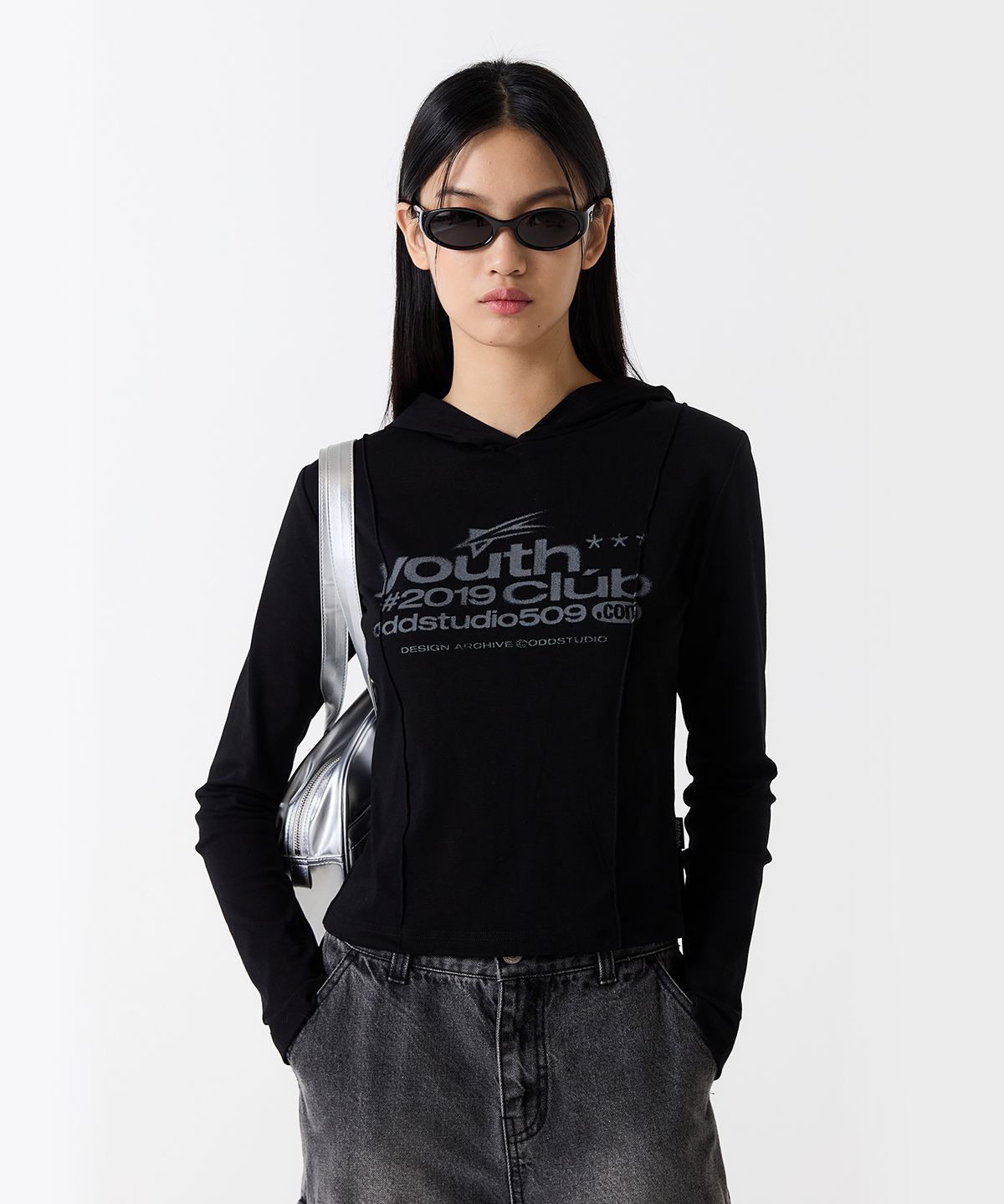 MUSINSA | ODDSTUDIO YOUTH CLUB SLIM PINTUCK HOODIE LONG