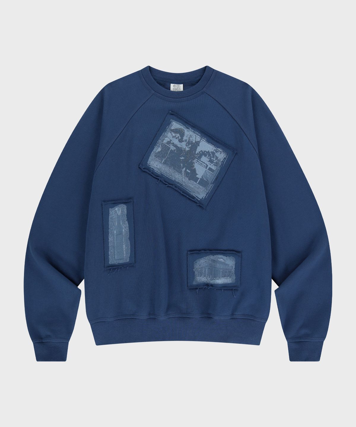더바이닐하우스(THEVINYLHOUSE) RODEO PHOTO SWEATSHIRT DEEP BLUE