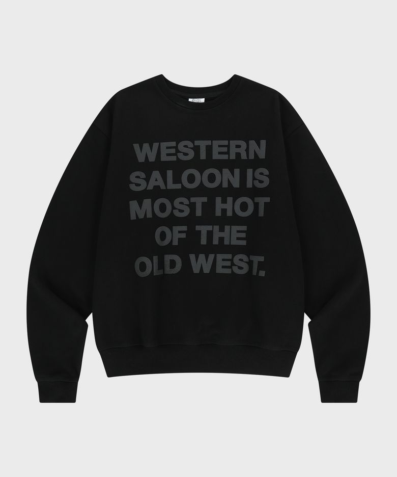 OLD WEST TYPO SWEATSHIRT BLACK