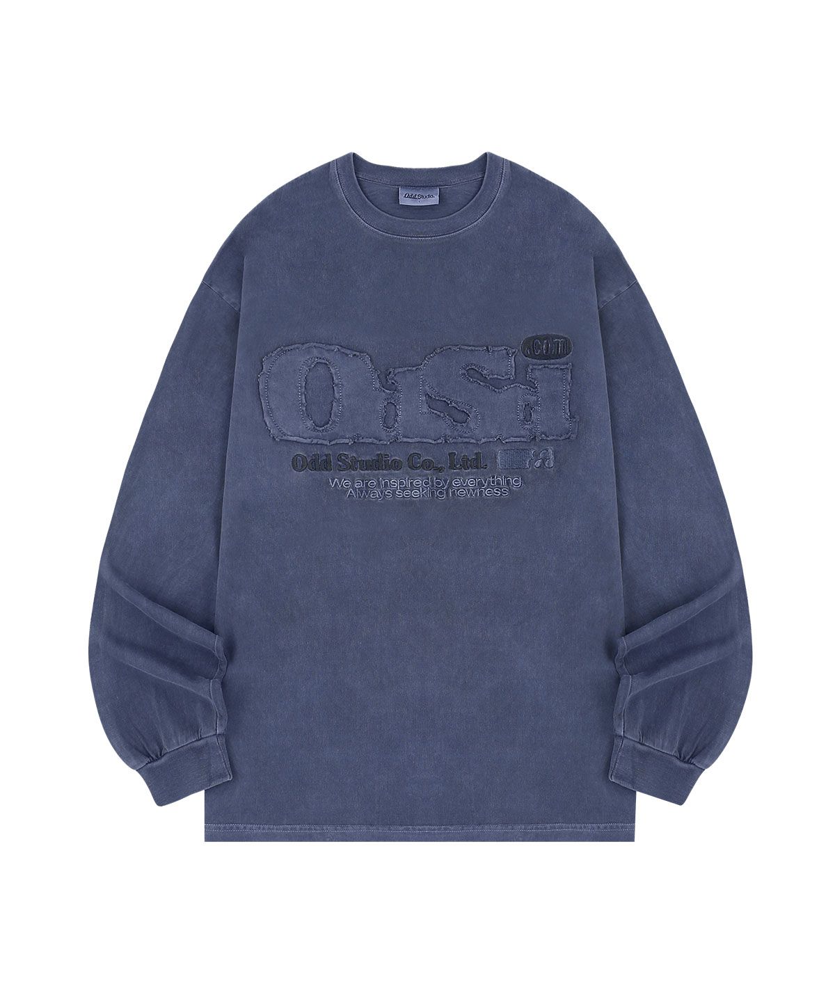 오드스튜디오(ODDSTUDIO) ODSD 피그먼트 데미지 롱 슬리브 - NAVY
