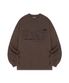 ODSD 피그먼트 데미지 롱 슬리브 - BROWN