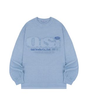 ODSD 피그먼트 데미지 롱 슬리브 - ASH SKY