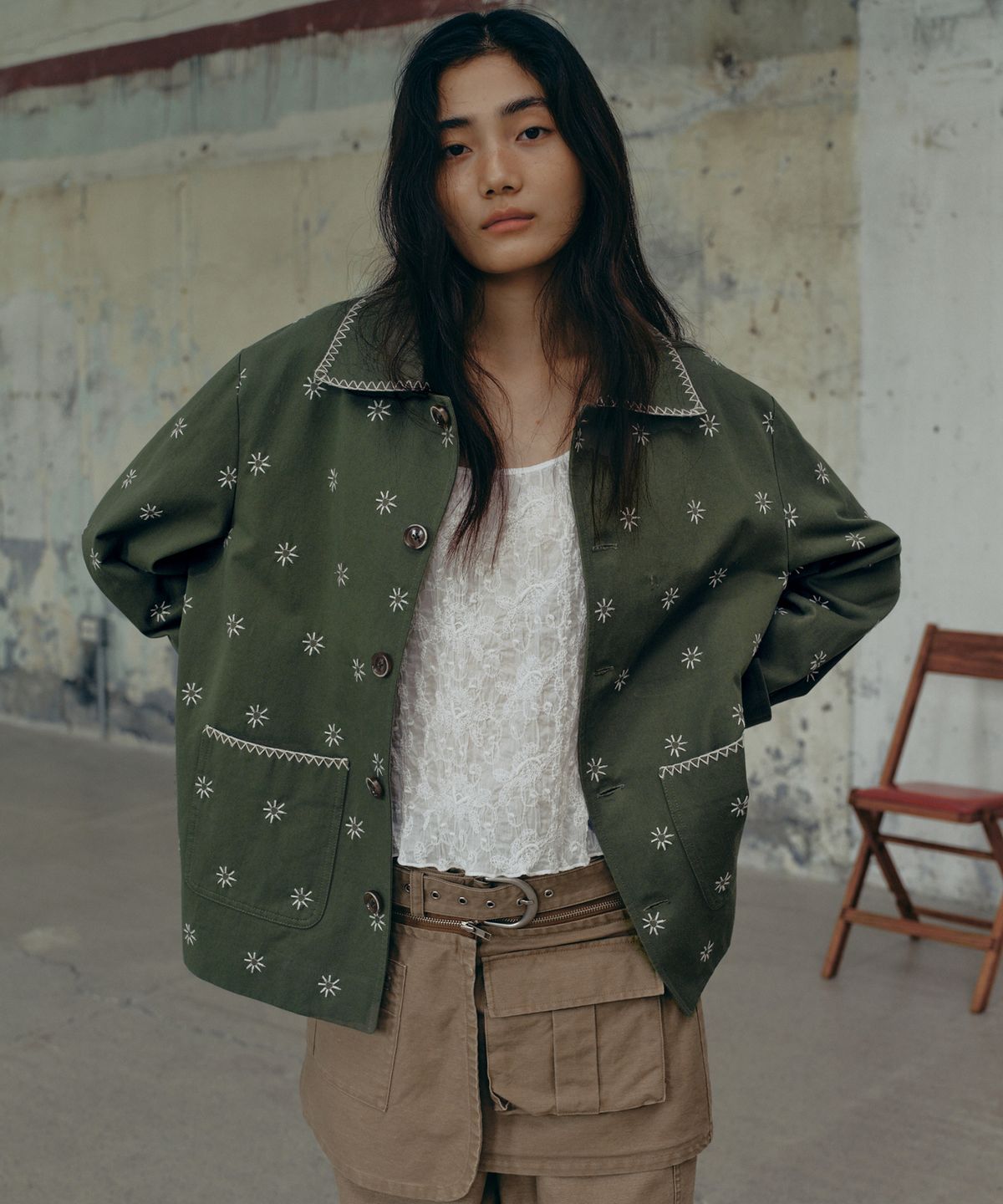 프리터(FRITUR) The KYOTO Jacket Green_F243JK01