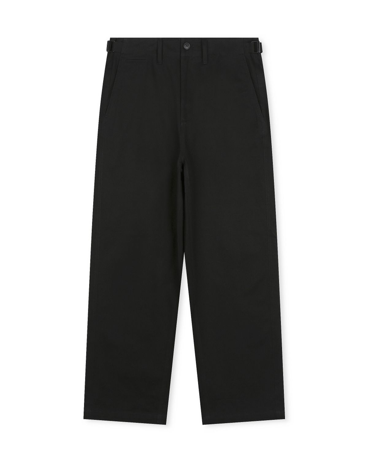 비슬로우(BESLOW) COTTON TWILL LOOSE FIT PANTS BLACK