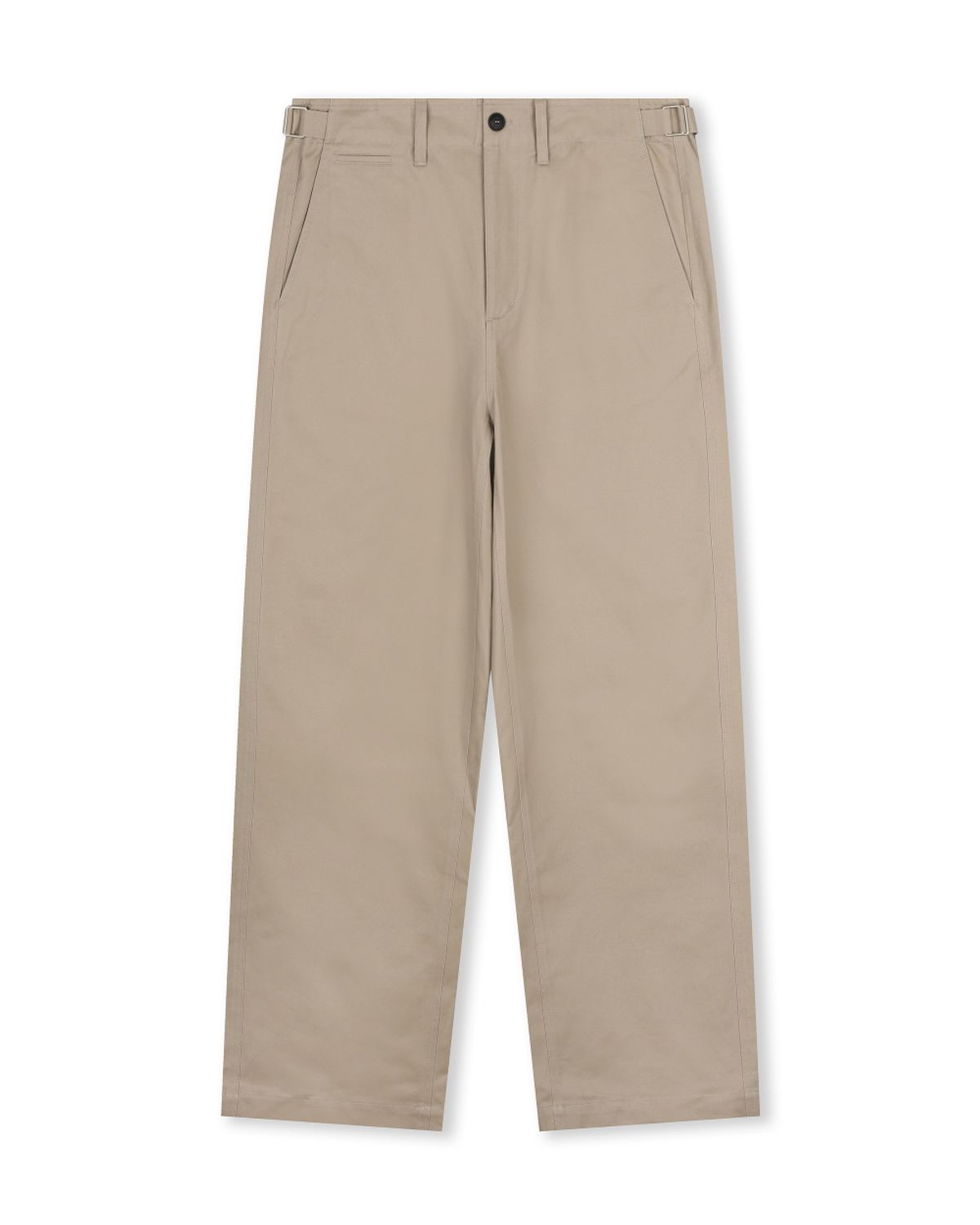 비슬로우(BESLOW) COTTON TWILL LOOSE FIT PANTS BEIGE