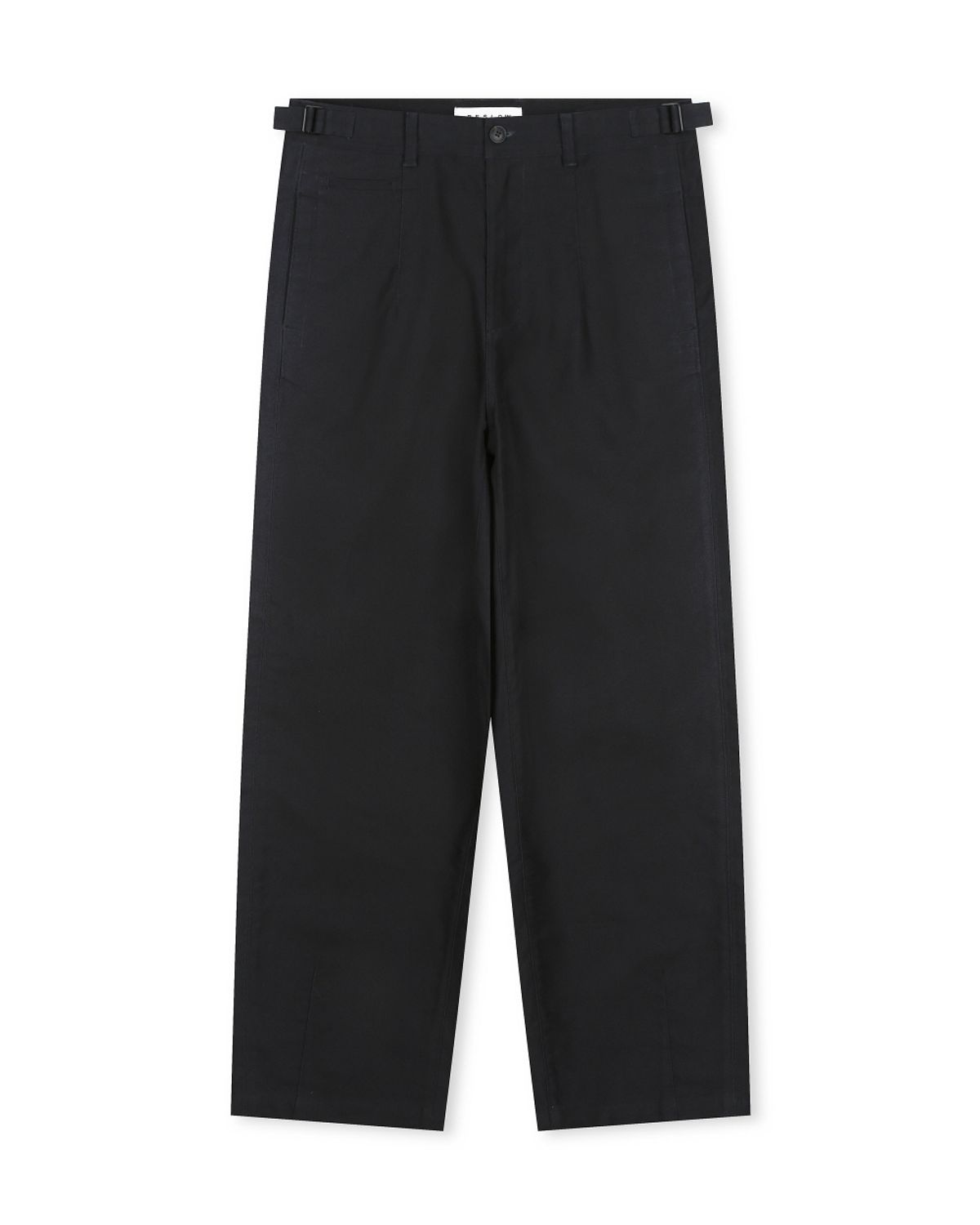 비슬로우(BESLOW) [Fabric From JAPAN]MOLE SKIN DART PANTS BLACK