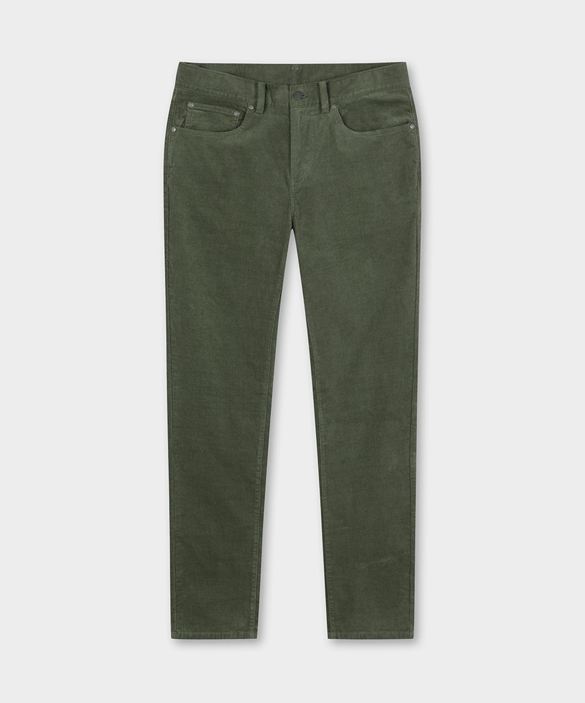 브룩스 브라더스(BROOKS BROTHERS) 슬림핏 15W 코듀로이 5포켓 팬츠 (다크그린) (BBPCMF4742KEW)