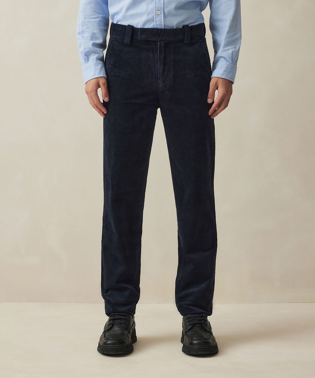 브룩스 브라더스(BROOKS BROTHERS) 슬림핏 8W 코듀로이 팬츠 (네이비) (BBPCMM4756QEW)
