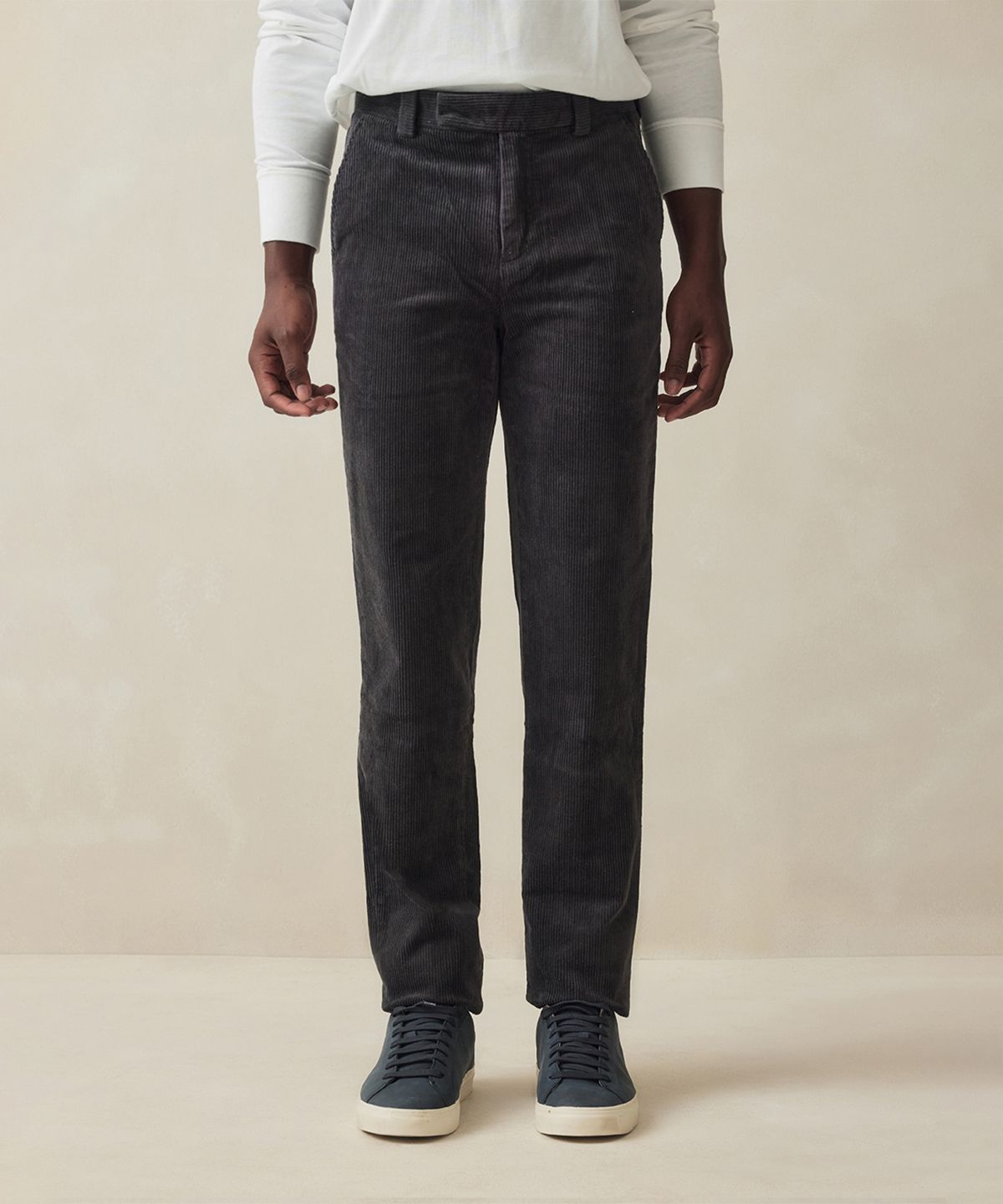 브룩스 브라더스(BROOKS BROTHERS) 슬림핏 8W 코듀로이 팬츠 (차콜) (BBPCMM4753VEW)