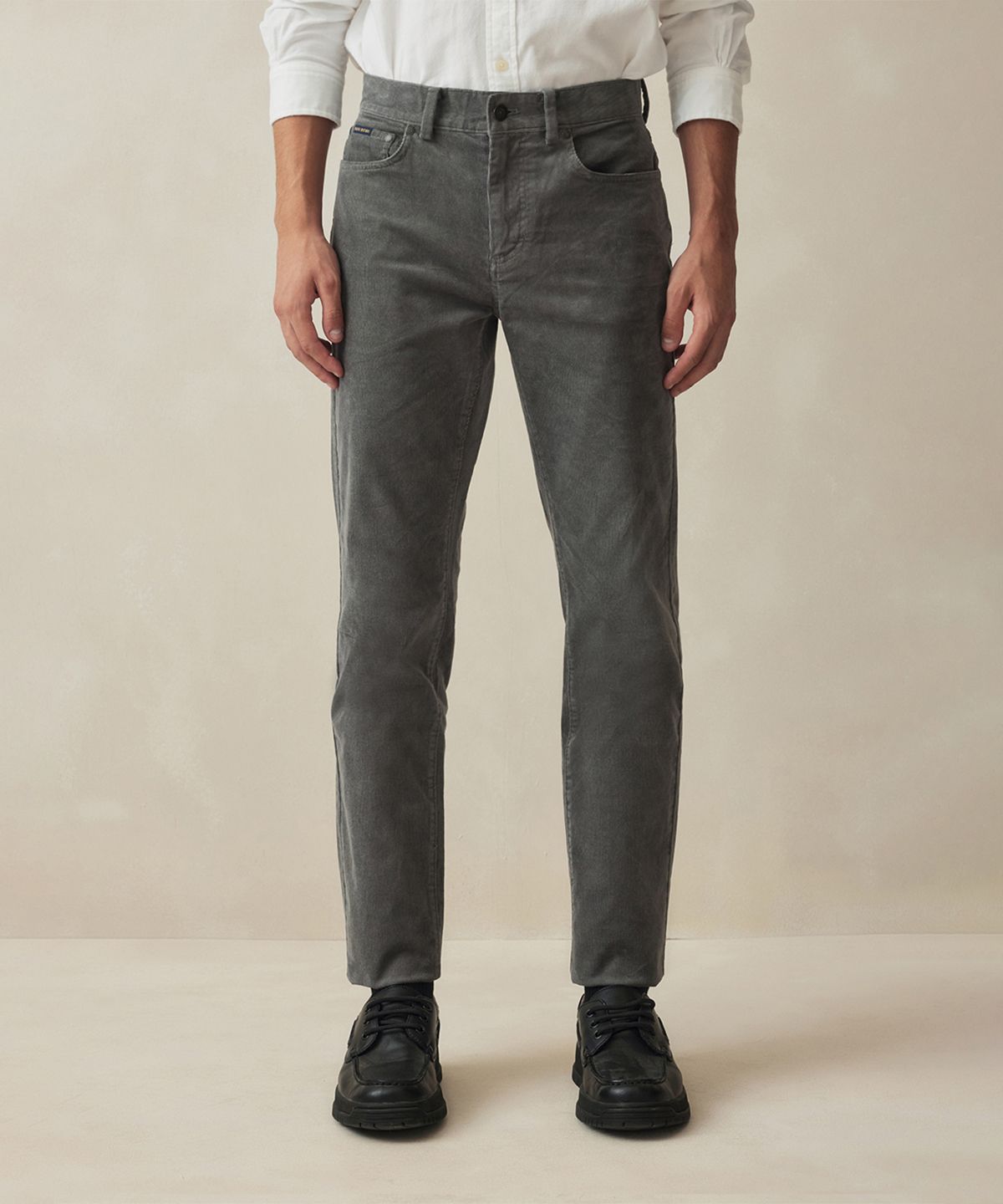 브룩스 브라더스(BROOKS BROTHERS) 슬림핏 15W 코듀로이 5포켓 팬츠 (그레이) (BBPCMM4767WEW)