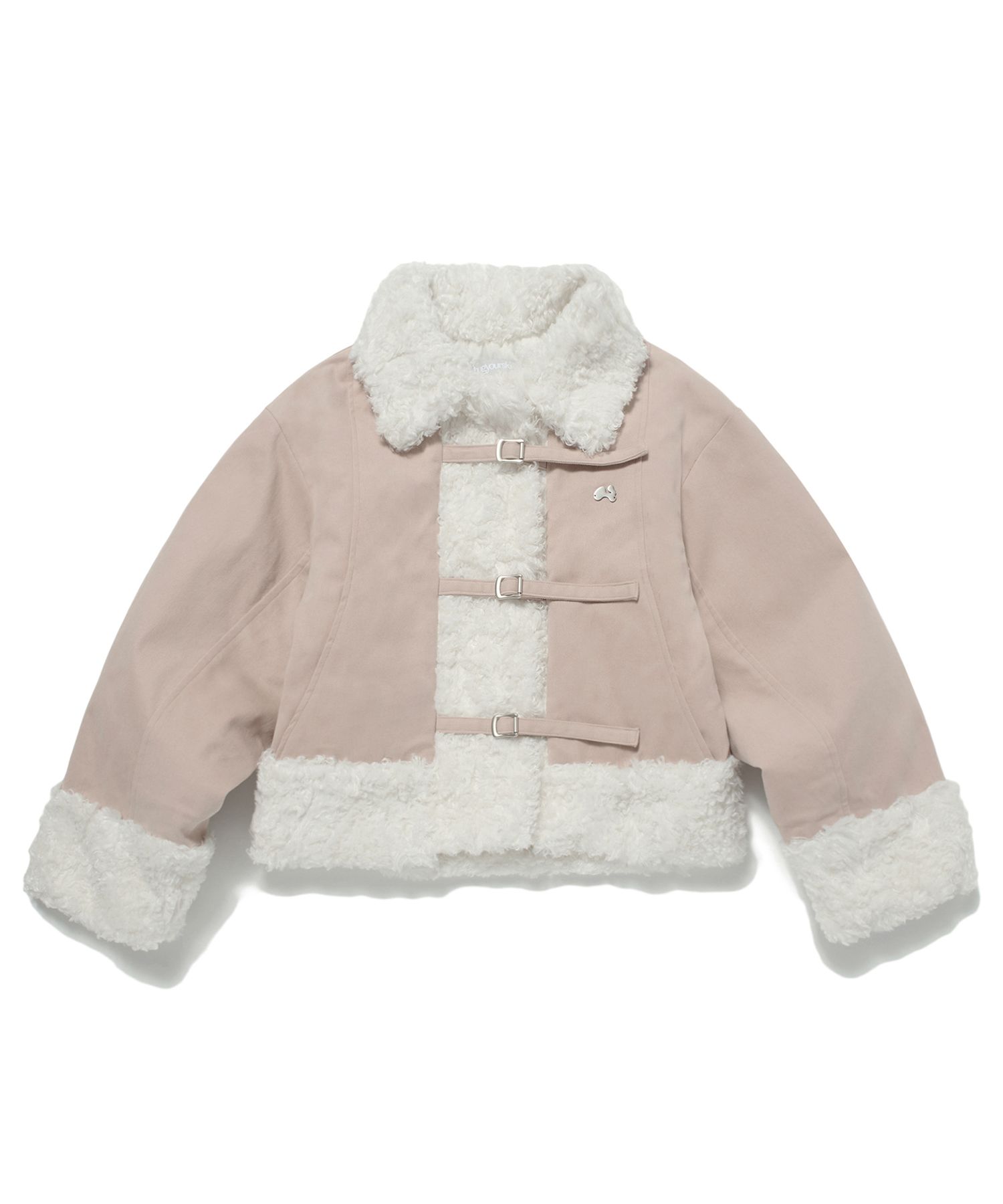 【HUGYOURSKIN】Shearling Fur Jacket in Ash Pink MUSINSA | HUG YOUR SKIN Shearing fur jacket (Ash Pink)