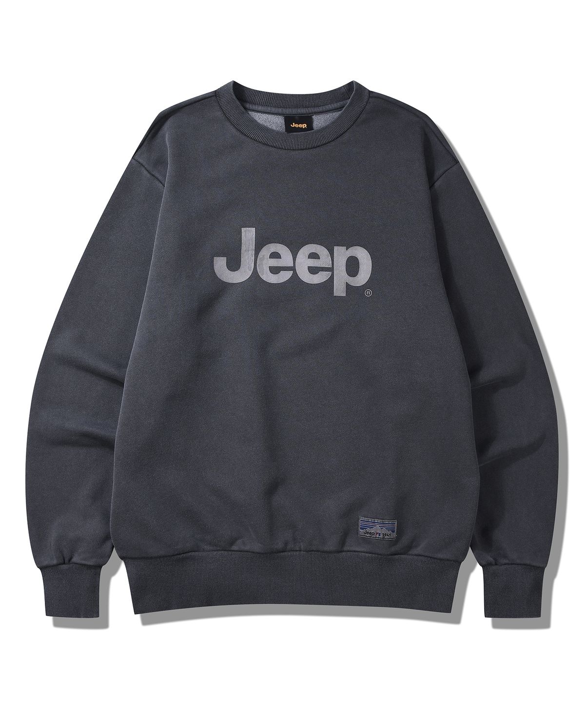 지프(JEEP) 피그먼트 빅로고 맨투맨 (JP5TSU601DG)