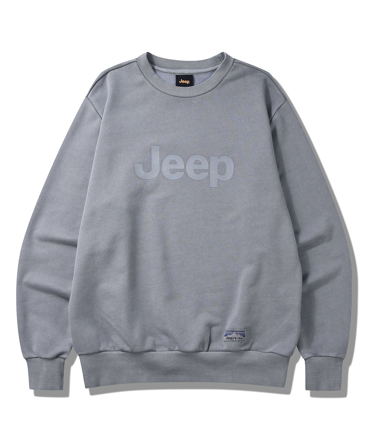 지프(JEEP) 피그먼트 빅로고 맨투맨 (JP5TSU601GR)