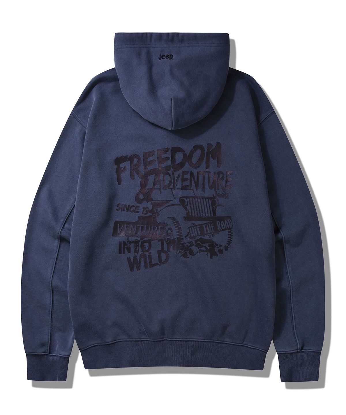 지프(JEEP) 피그먼트 그래픽 오버핏 후드집업 (JP5TZU613NA)