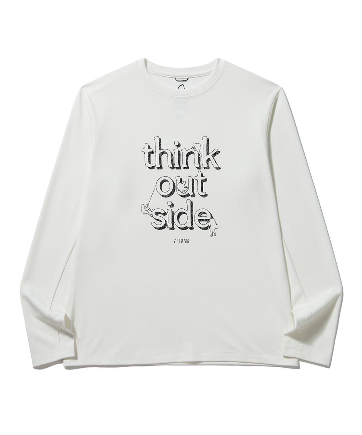 시에라디자인(SIERRA DESIGNS) W) THINK OUTSIDE 그래픽 긴팔티셔츠 WHITE