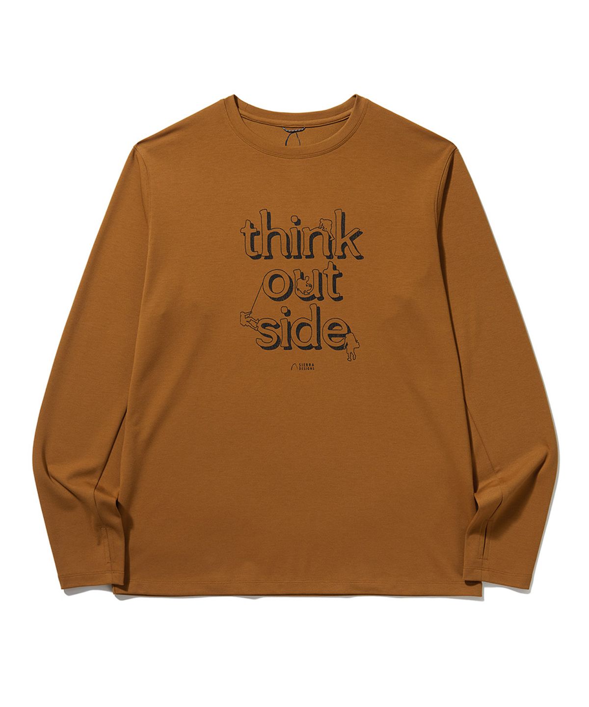 시에라디자인(SIERRA DESIGNS) THINK OUTSIDE 그래픽 긴팔티셔츠 ORANGE