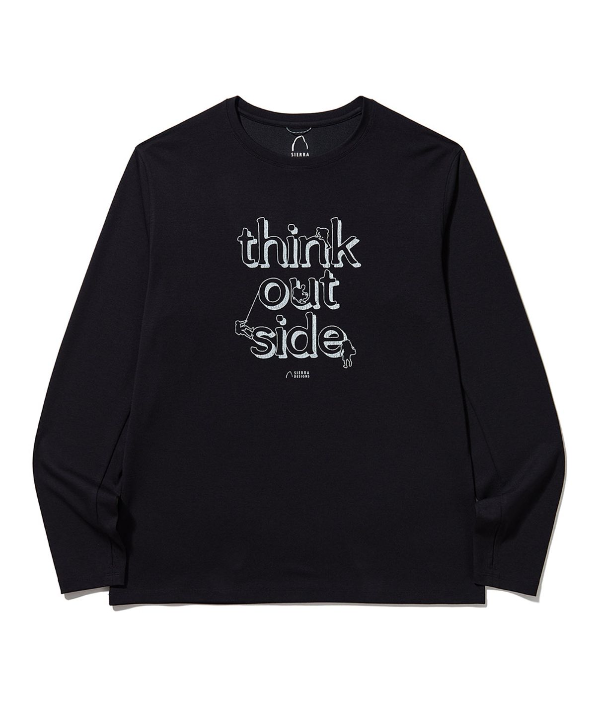 시에라디자인(SIERRA DESIGNS) THINK OUTSIDE 그래픽 긴팔티셔츠 BLACK