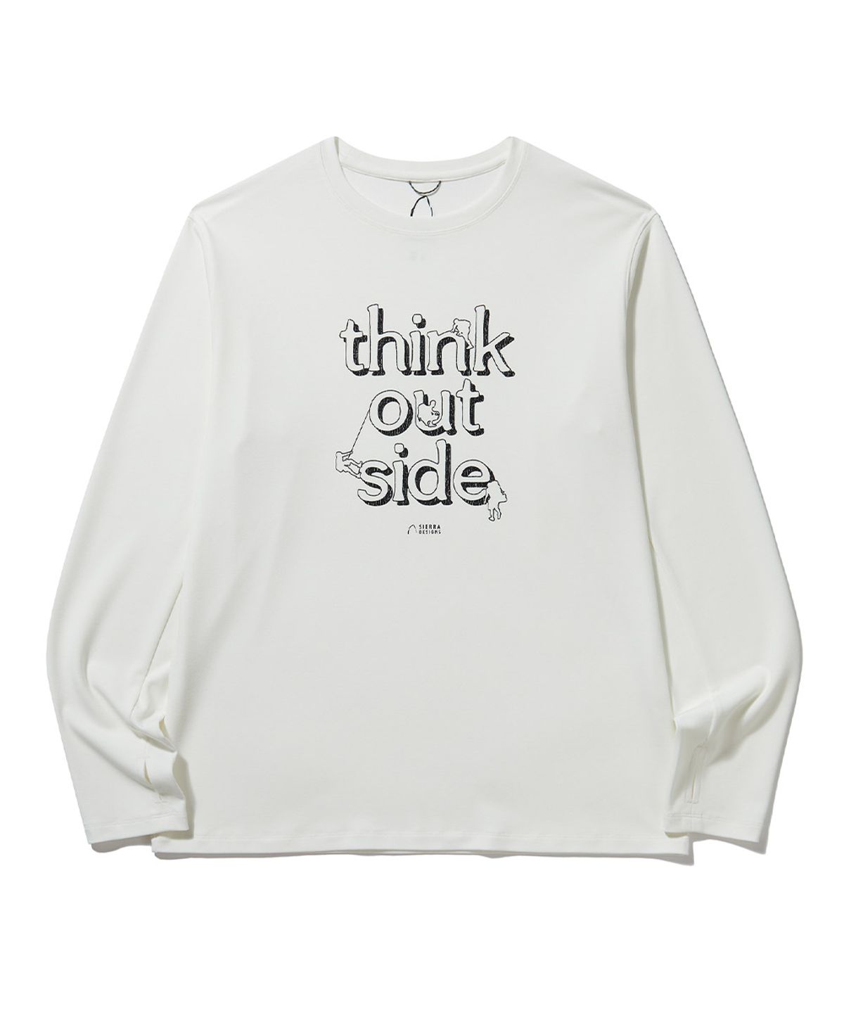 시에라디자인(SIERRA DESIGNS) THINK OUTSIDE 그래픽 긴팔티셔츠 WHITE