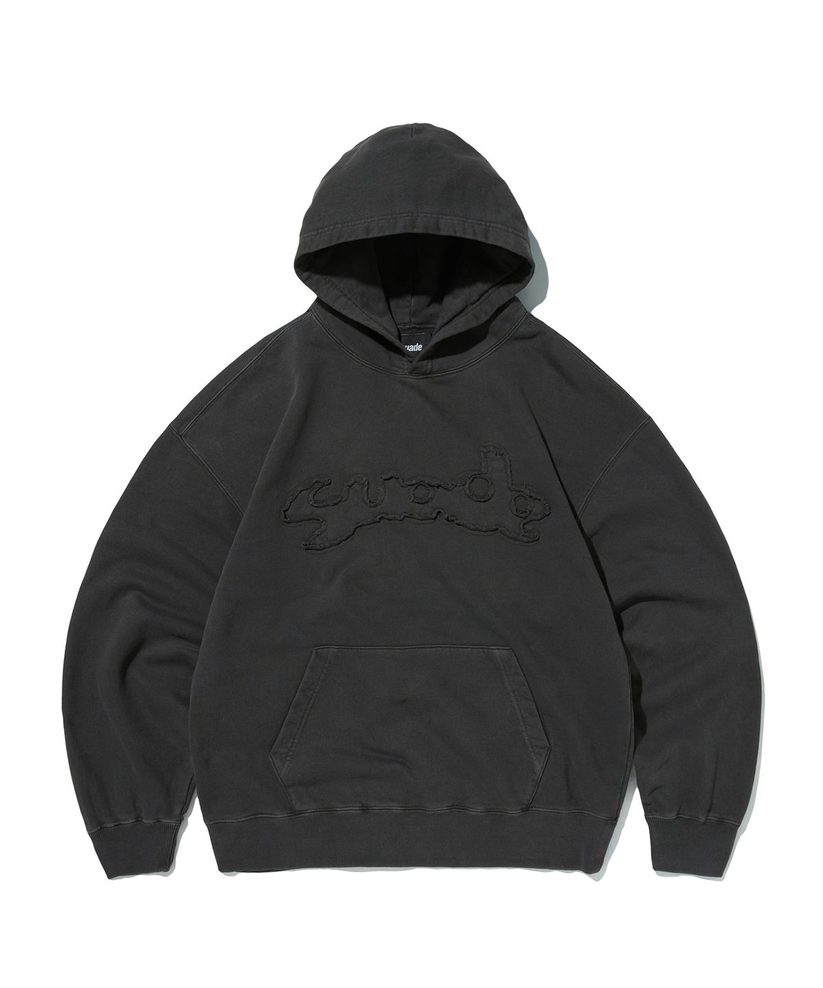 스웨이드(SUADE) LOOSE BALLOON HOODIE [PIGMENT BLACK]