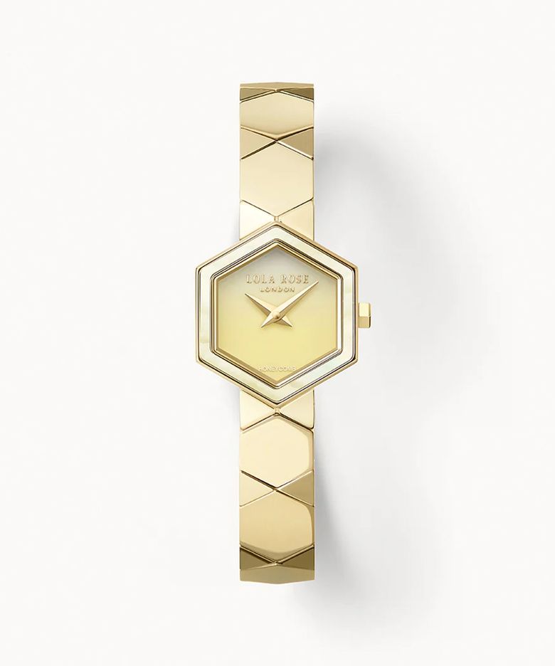 Honeycomb 옐로우 오닉스 여성패션시계