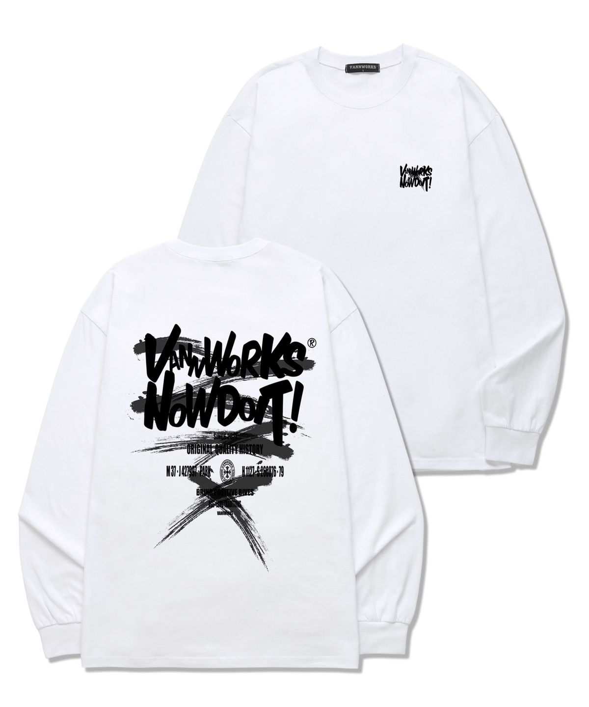 밴웍스(VANNWORKS) DO IT PAINTING 롱슬리브 (VLS0090) 화이트