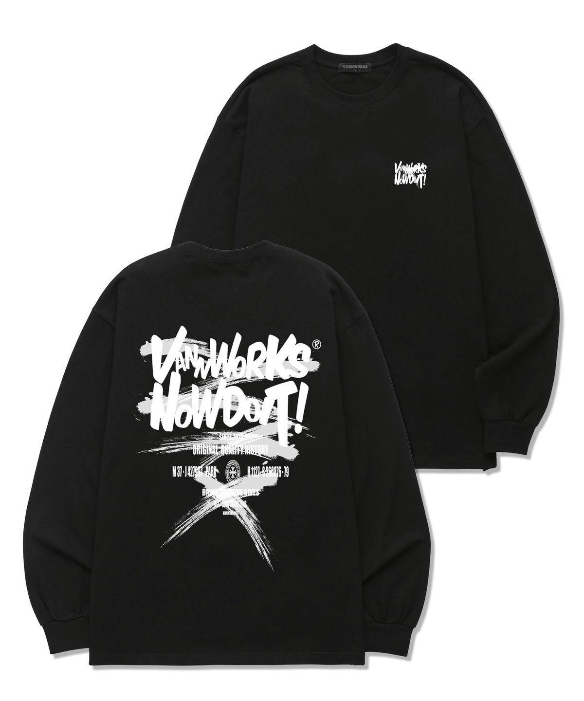 밴웍스(VANNWORKS) DO IT PAINTING 롱슬리브 (VLS0090) 블랙