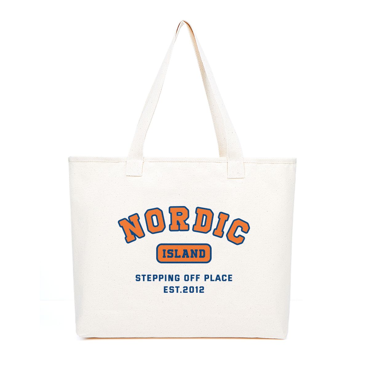 노르딕아일랜드(NORDICISLAND) 에코백 와이드 - 오렌지