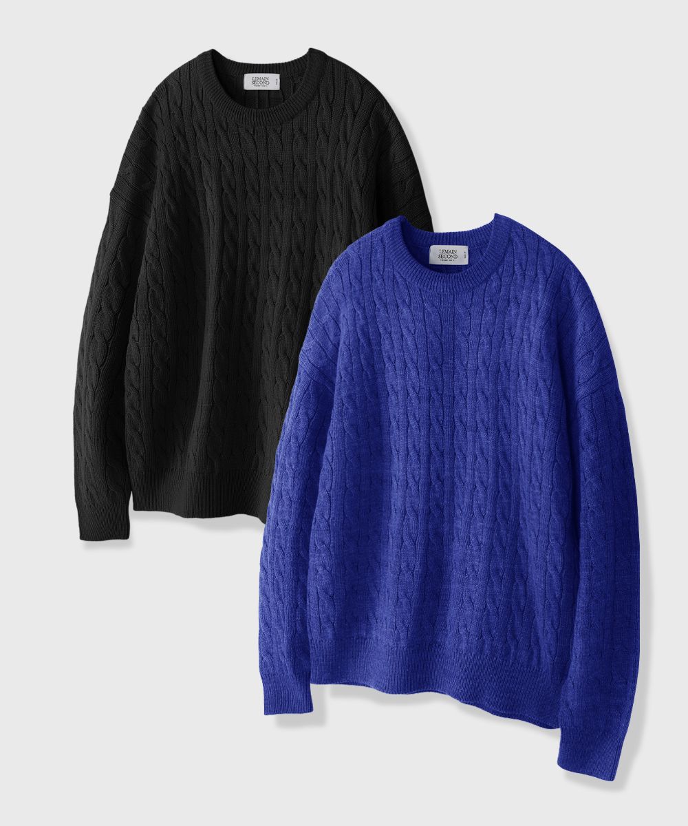 CABLE KNIT | No.1 K-fashion Store MUSINSA