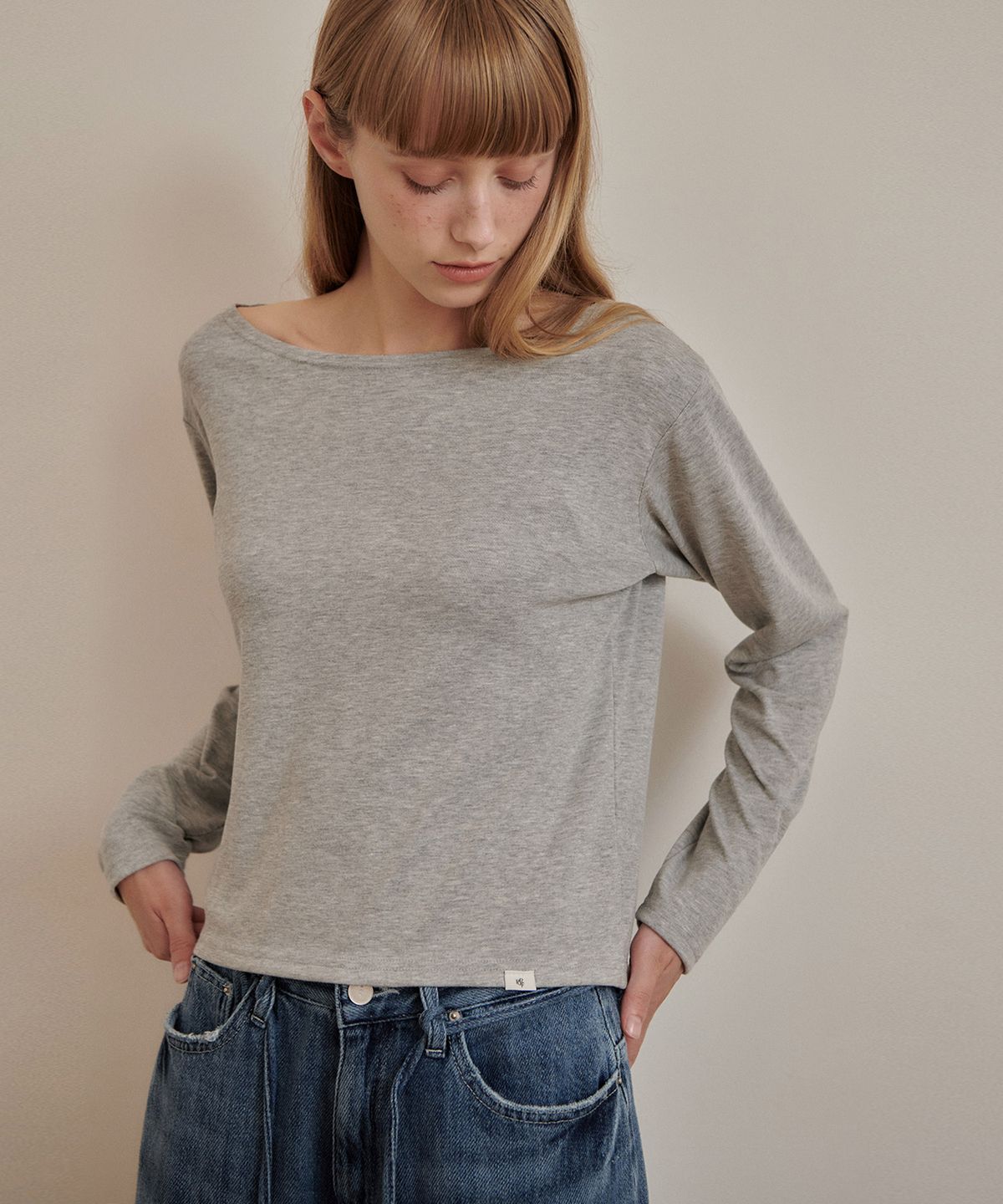 판도라핏(PANDORAFIT) Bagel Boat-neck T-shirt