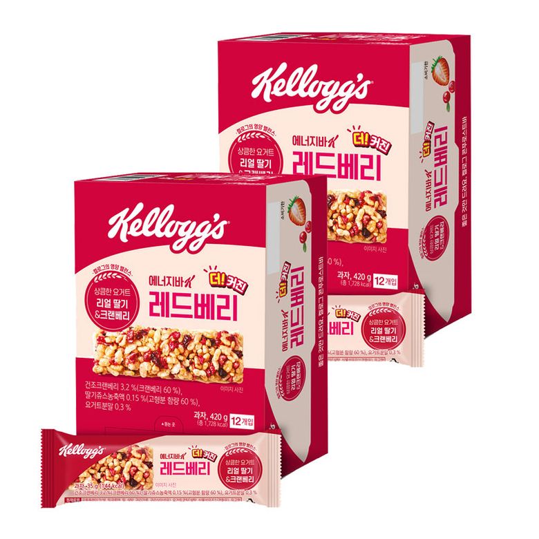 에너지바 레드베리 (35g 12개입) 2개