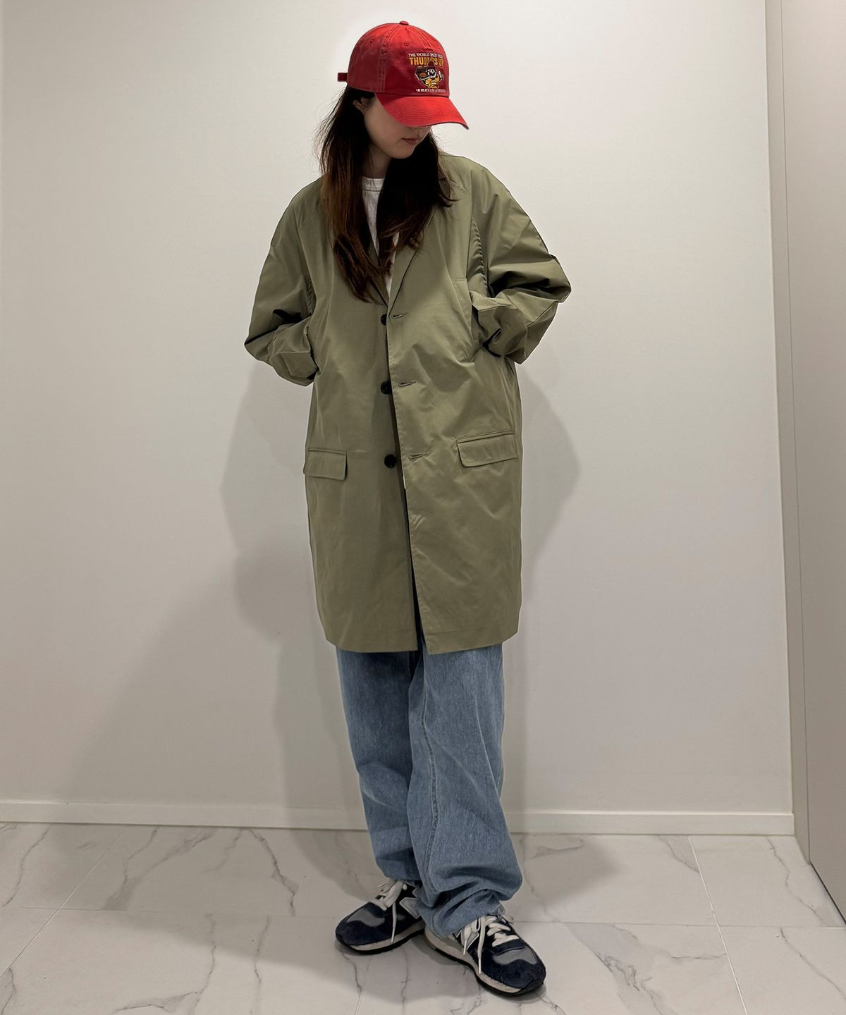 큐티에잇 가먼츠(QT8 GARMENTS) TL Oversized Raglan Coat (Olive)