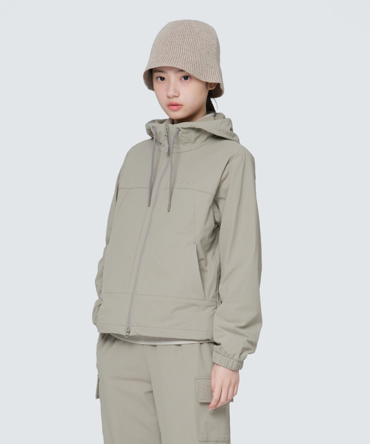 스노우피크 어패럴(SNOWPEAK APPAREL) 라고 여성 후드 자켓 (S24FWTJK33) Beige