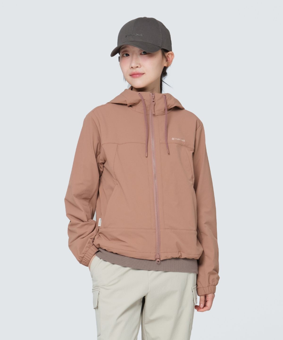 스노우피크 어패럴(SNOWPEAK APPAREL) 라고 여성 후드 자켓 (S24FWTJK33)Salmon