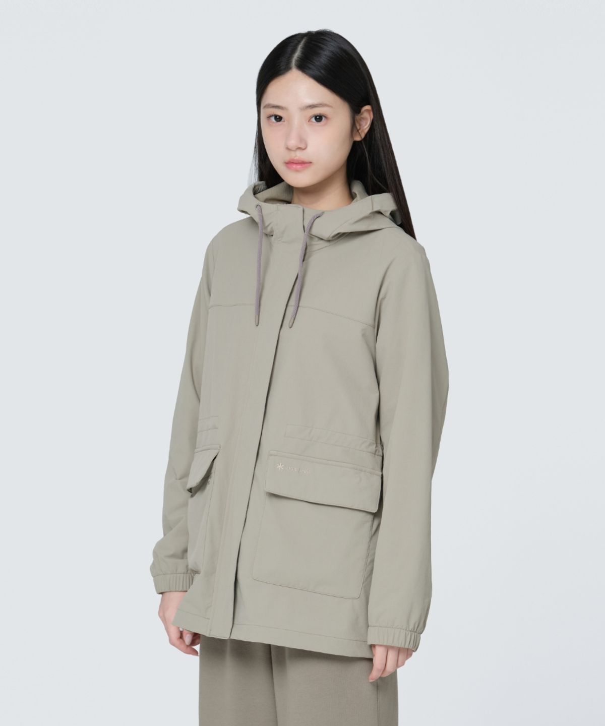 스노우피크 어패럴(SNOWPEAK APPAREL) 라고 여성 중기장 후드 자켓 (S24FWTJK35) Beige