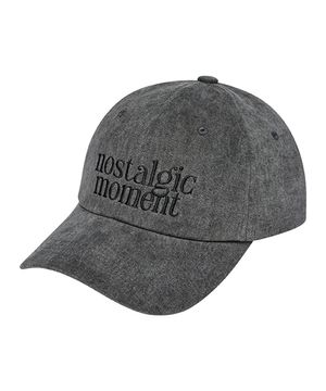 노스텔직모먼트 볼캡_차콜