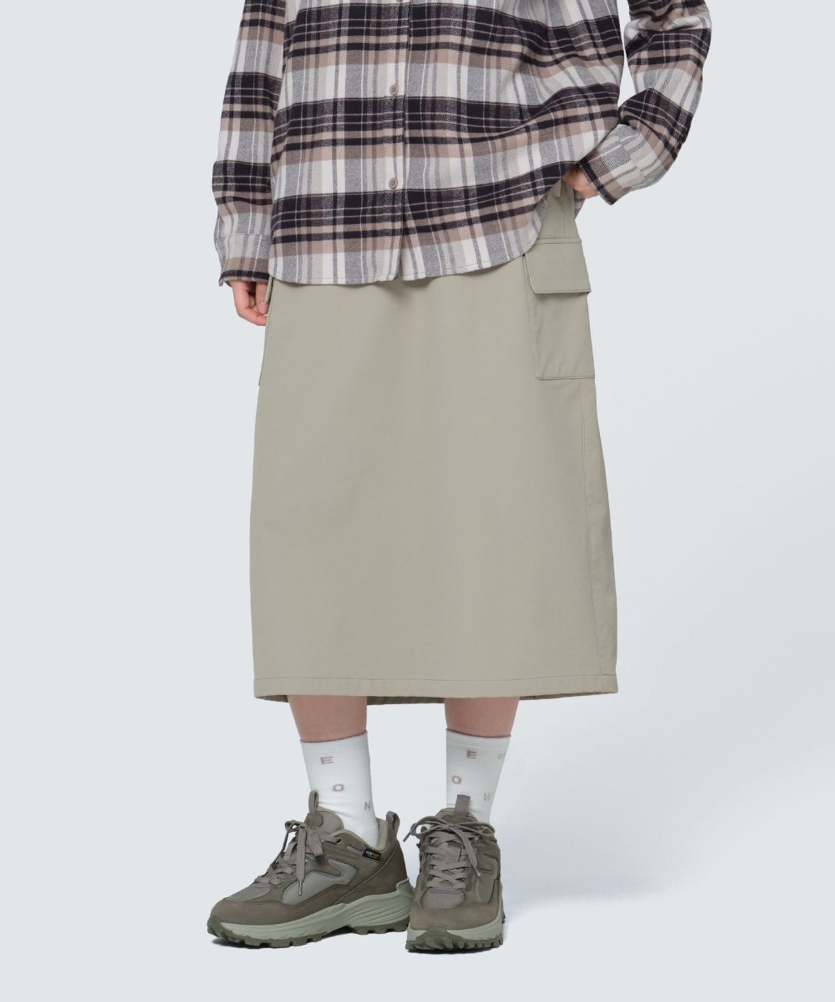 스노우피크 어패럴(SNOWPEAK APPAREL) 라고 여성 카고 스커트 (S24FWTSK33) Beige