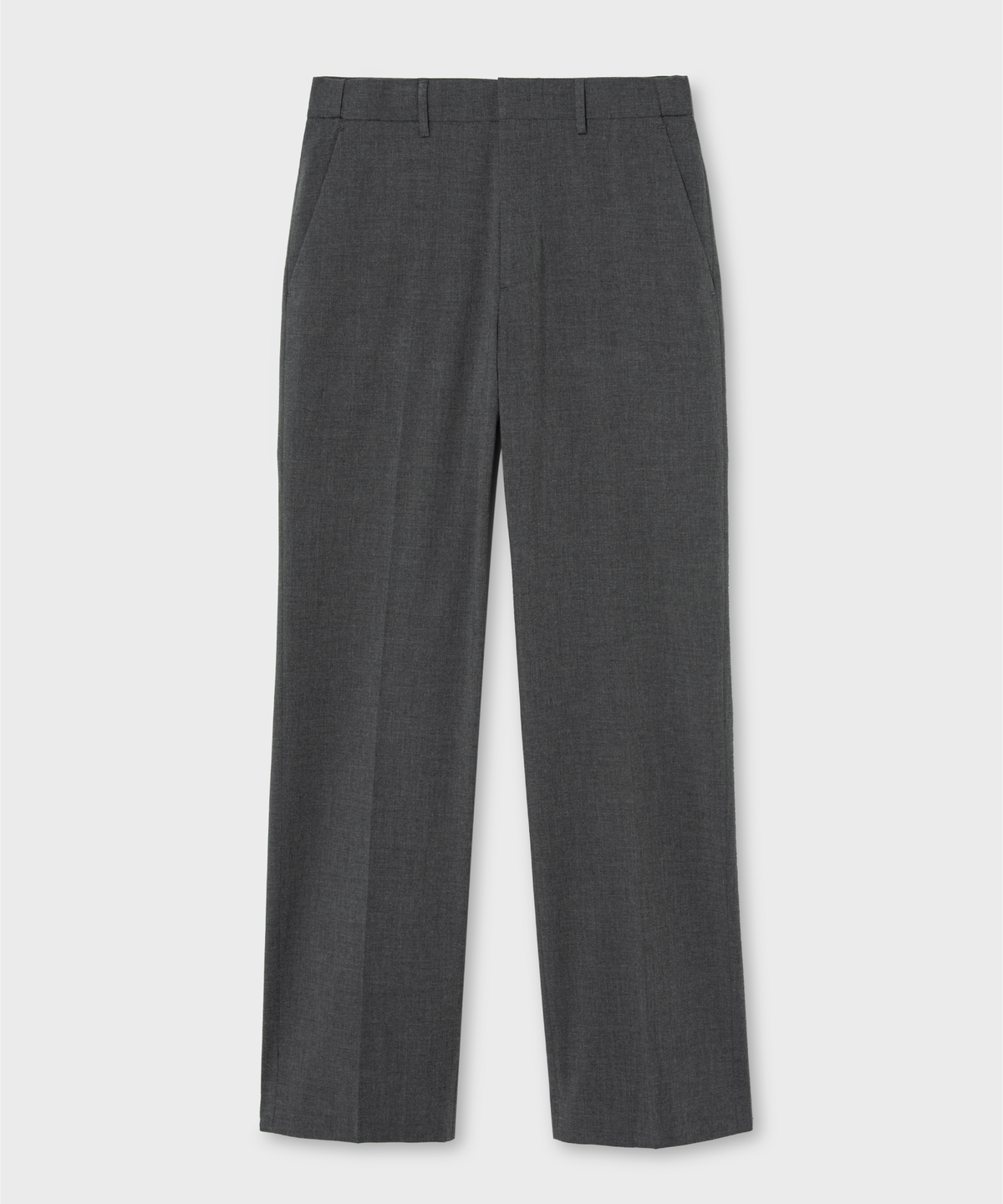넌블랭크(NONBLANK) [CARREMAN] 세미 와이드 핏 슬랙스_GREY