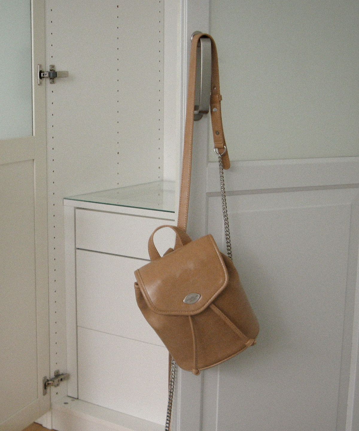 썸웨어버터(SOMEWHEREBUTTER) Mini Fle Backpack - Caramel