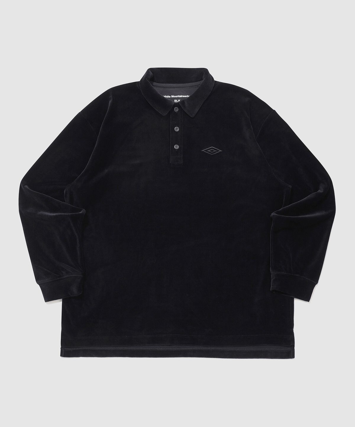 엄브로(UMBRO) [UMB X White Mountaineering] 벨로아 폴로 셔츠 블랙(UP311CTL89)