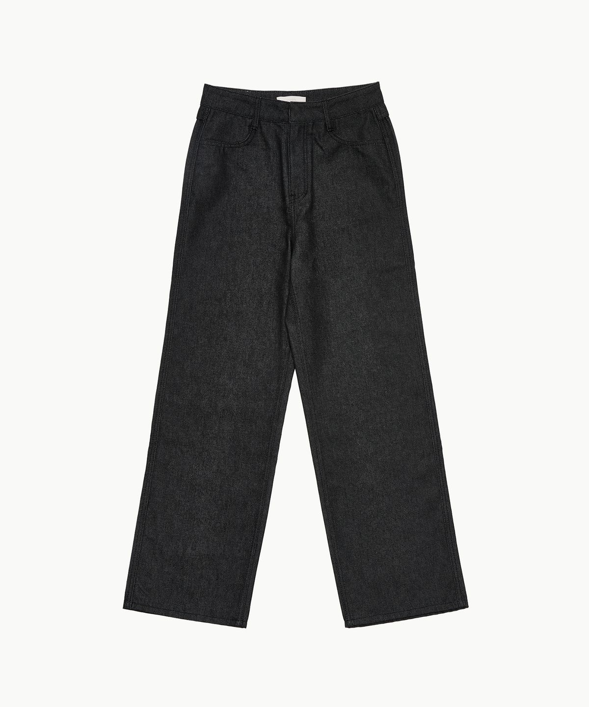 아모멘토(AMOMENTO) COLORED STRAIGHT FIT DENIM_BLACK