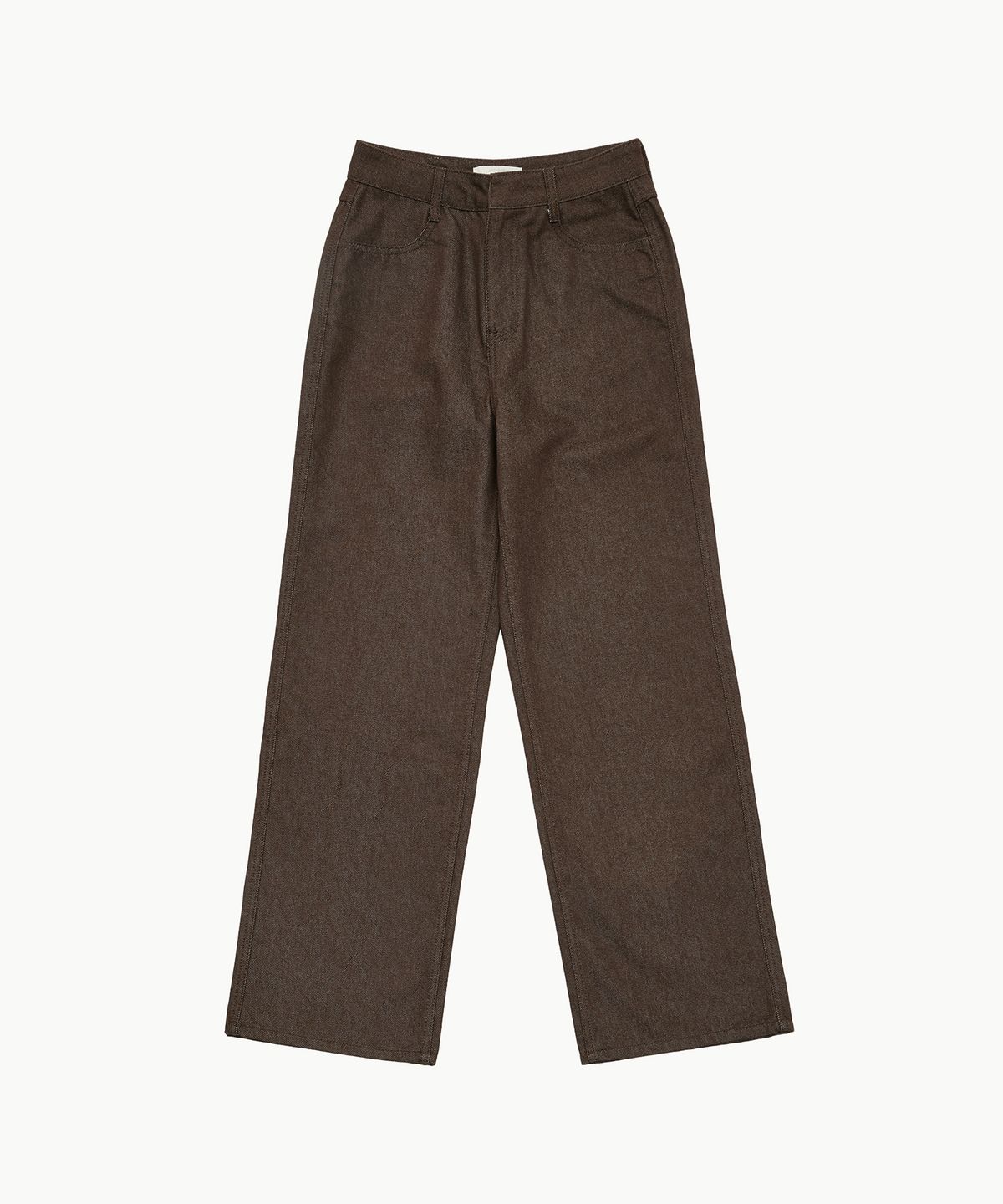 아모멘토(AMOMENTO) COLORED STRAIGHT FIT DENIM_BROWN
