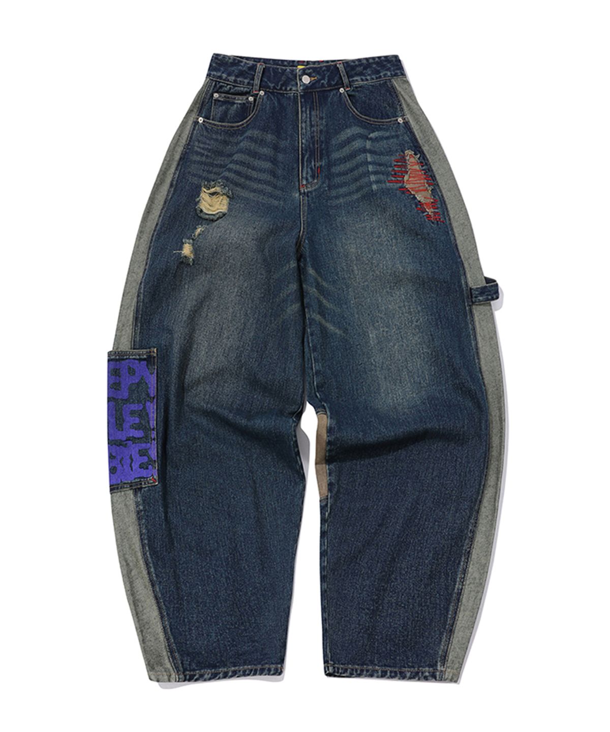 메인부스(MAINBOOTH) LAB.017 Balloon Denim Pants(INDIGO)