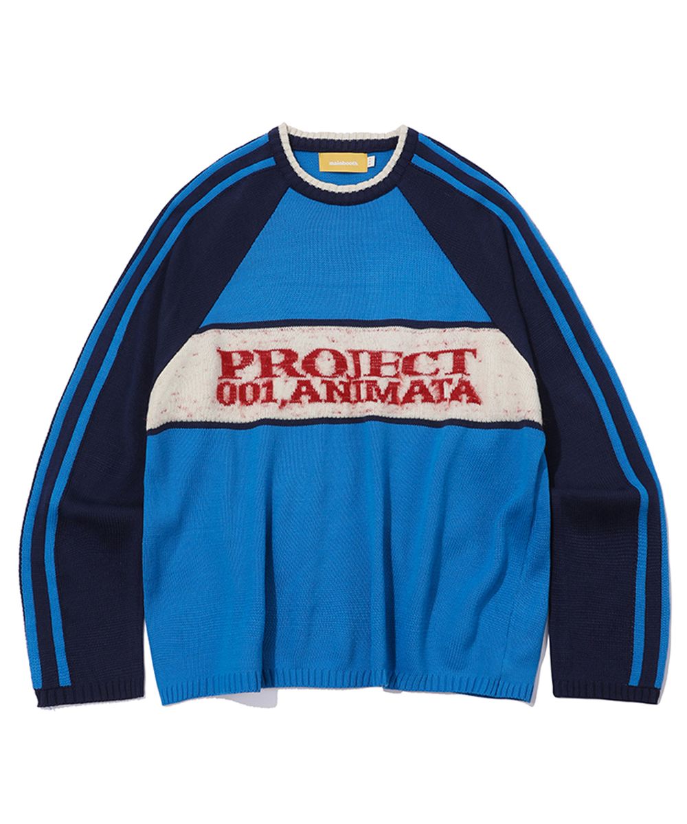★MAINBOOTH★Project 001 Sweater(BLUE)★正規品/韓国直送料込 MUSINSA | MAINBOOTH Project 001 Sweater(BLUE)