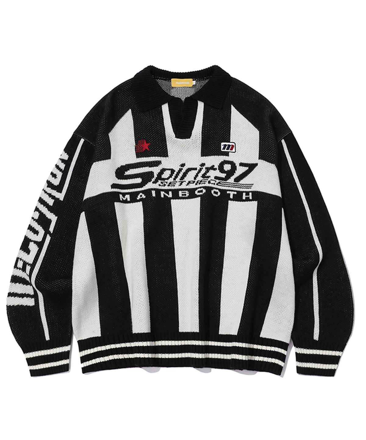 메인부스(MAINBOOTH) Spirit 97 Football Sweater(BLACK)