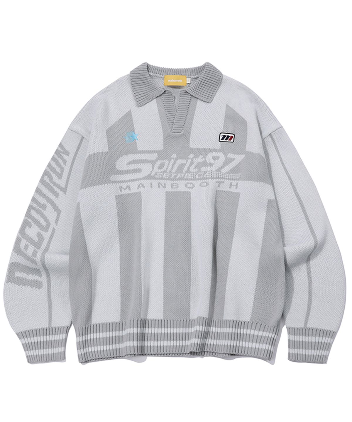 메인부스(MAINBOOTH) Spirit 97 Football Sweater(GRAY)