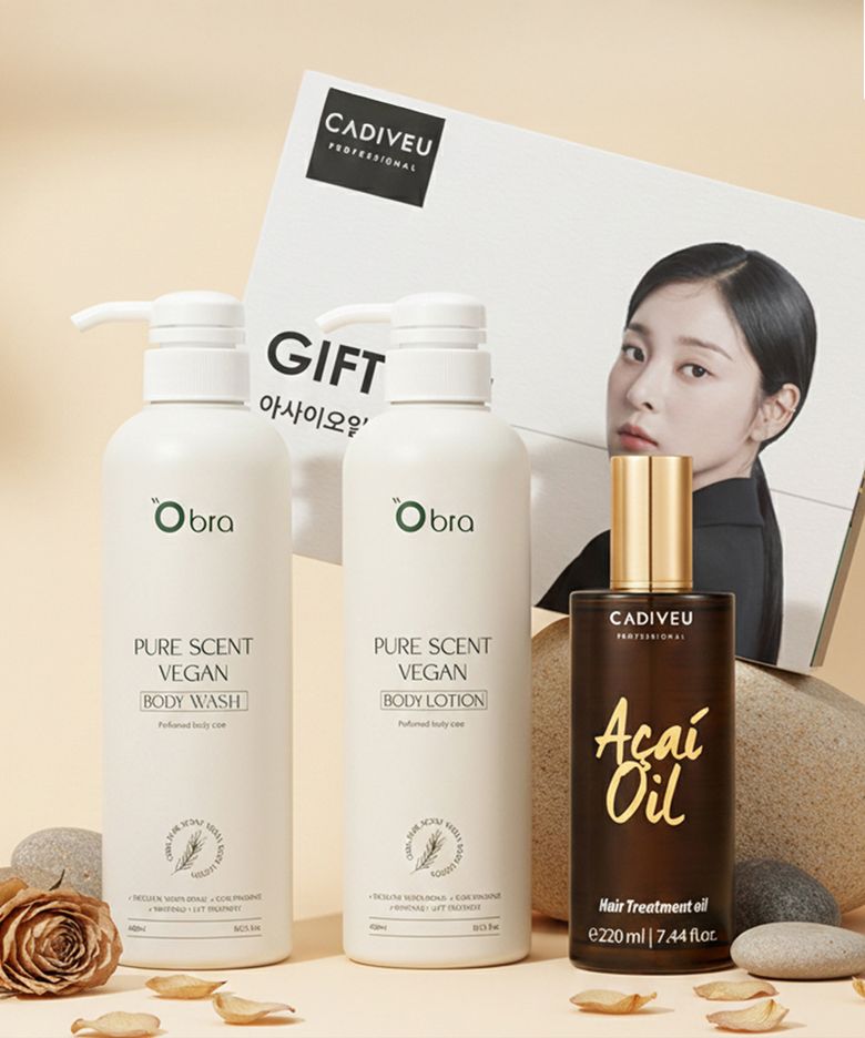 아사이오일 220ml 기프트세트 / 헤어에센스 + 바디세트