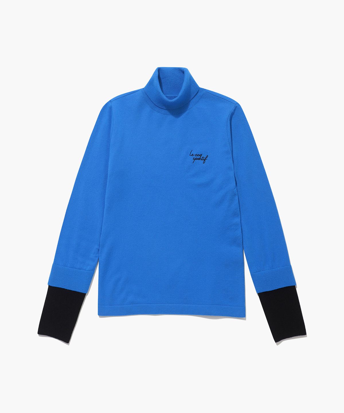 르꼬끄 골프(LECOQ GOLF) 여성 소매 배색 하이넥 스웨터 (GP322LKP95)