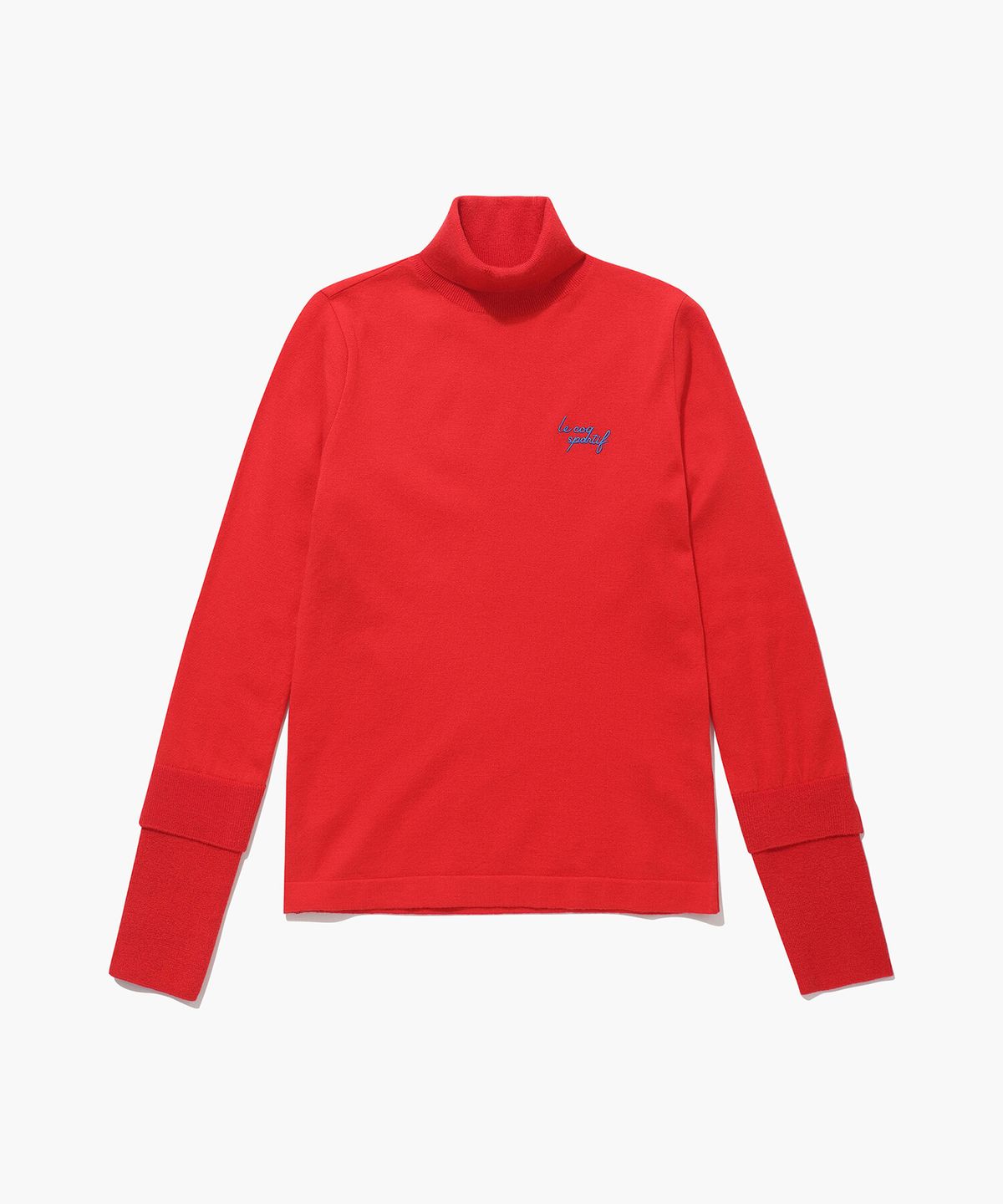 르꼬끄 골프(LECOQ GOLF) 여성 소매 배색 하이넥 스웨터 (GP322LKP95)