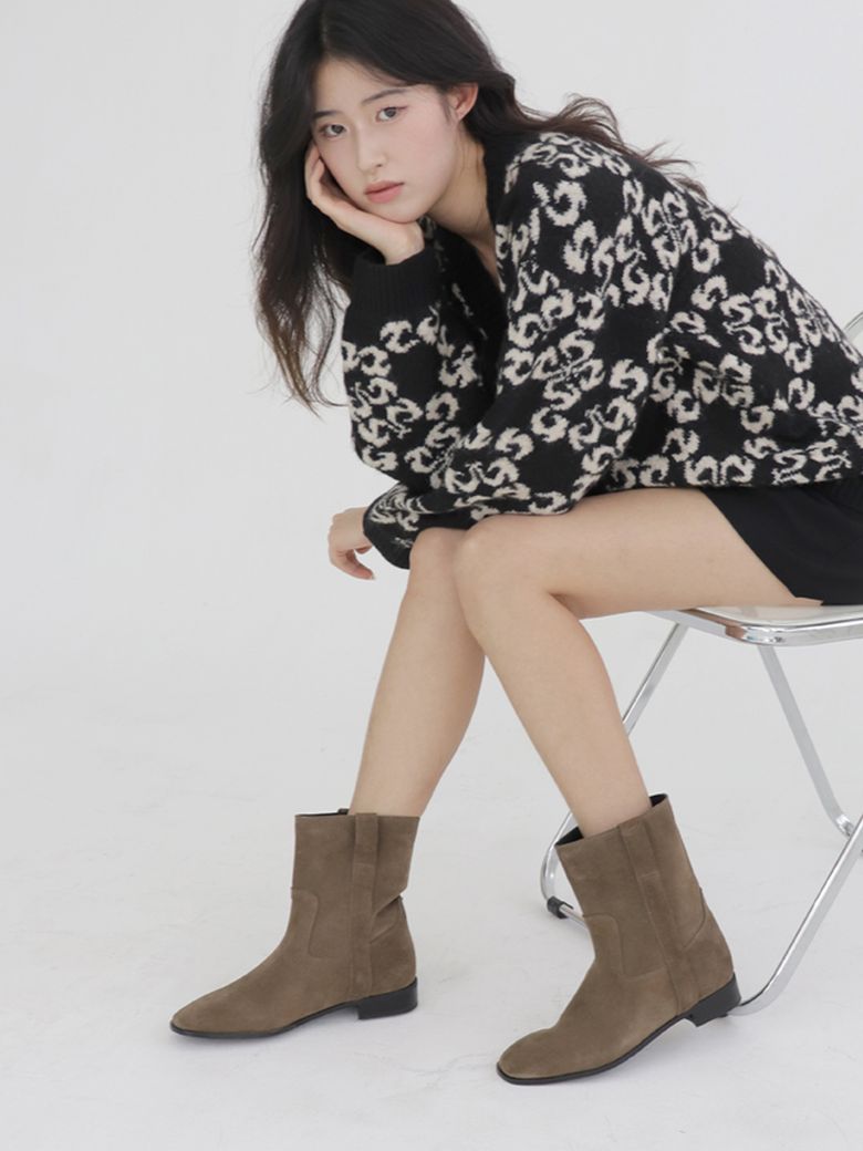 Western Ankle Boots LC351_3colors