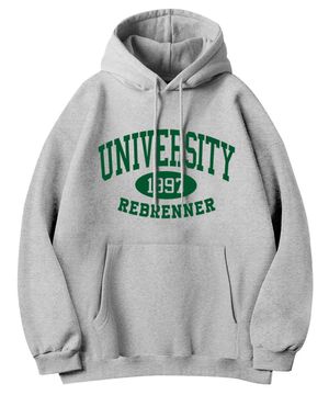 DTF 스탠다드 유니버시티스웨츠 후디 그레이그린